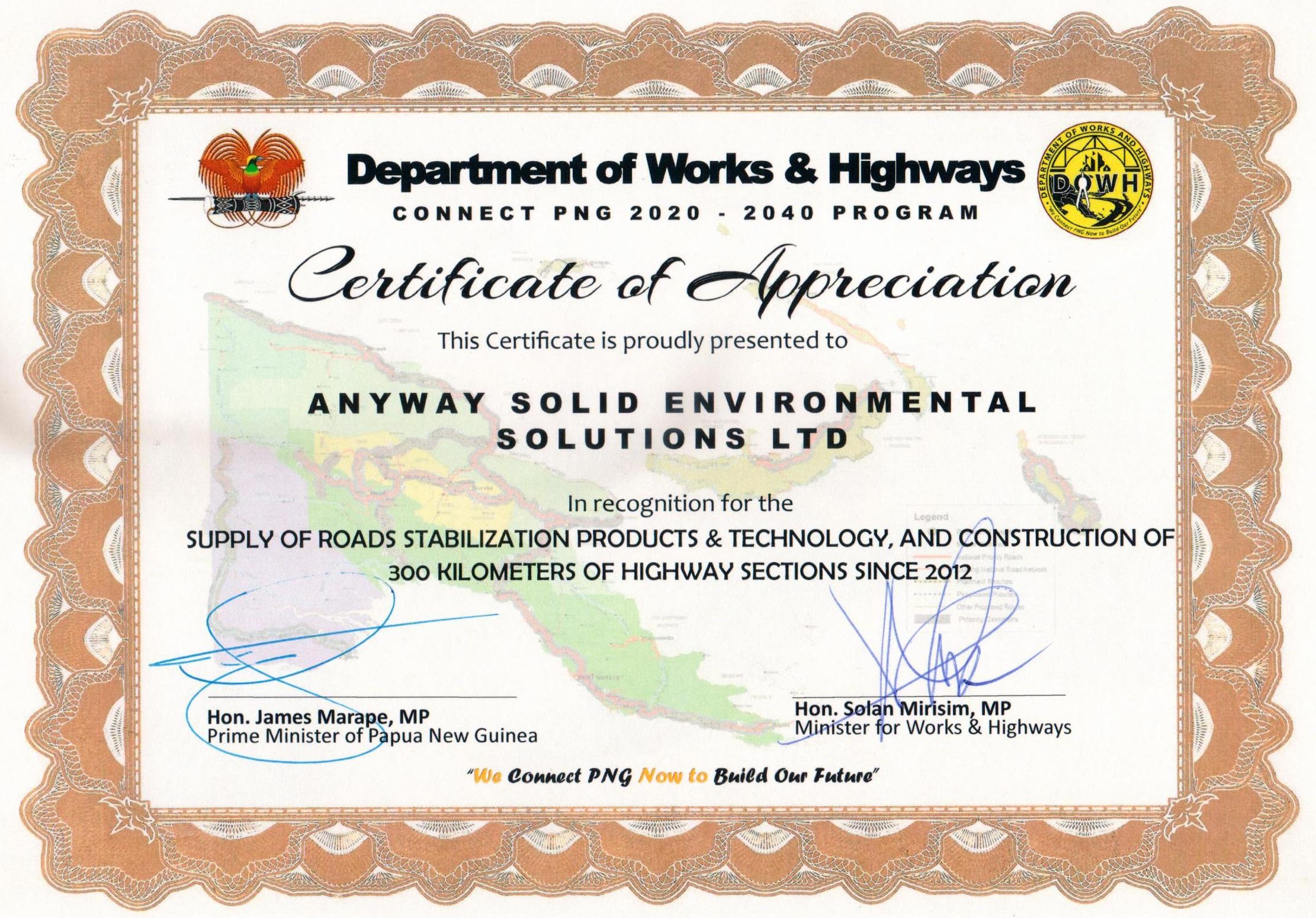 AnyWay Solutions Receives Recognition from PNG – A Proud Moment ​